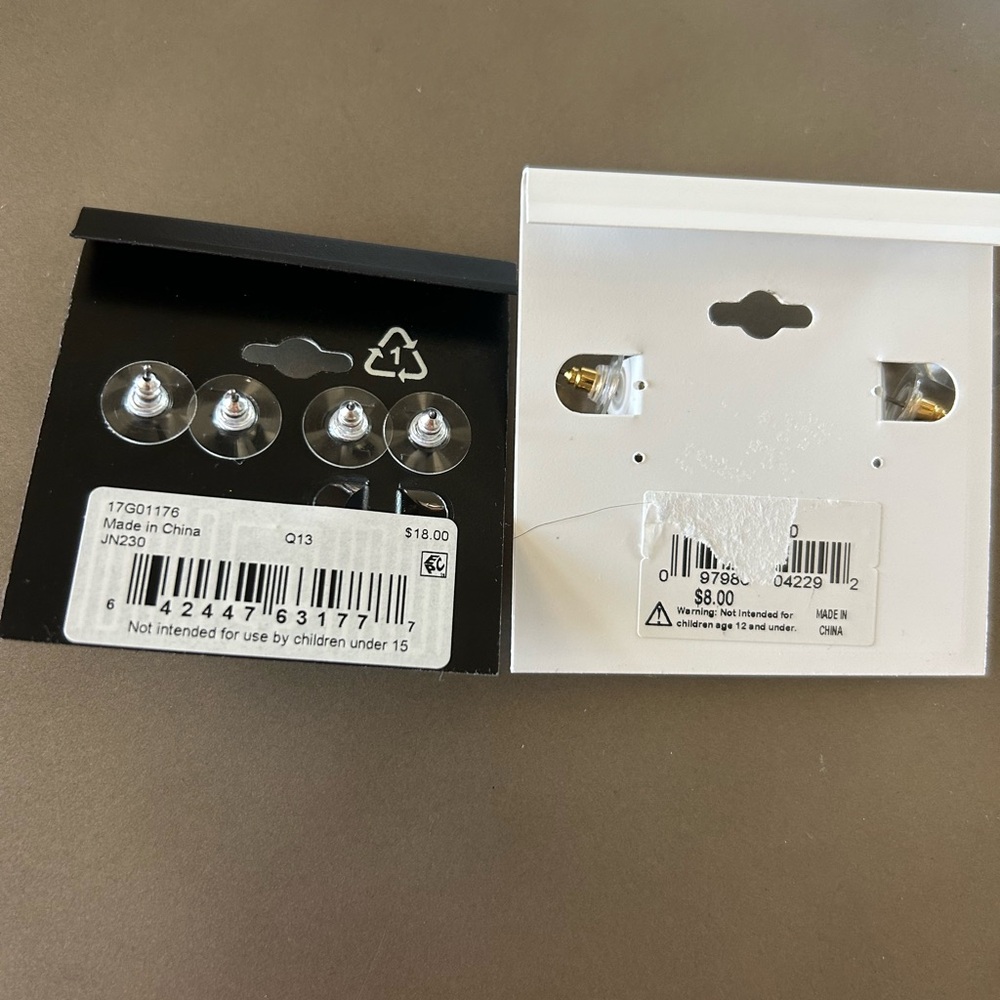 NWT! Napier and Bay Studio Women’s 4 Pairs Pierced Earrings - Picture 6 of 6